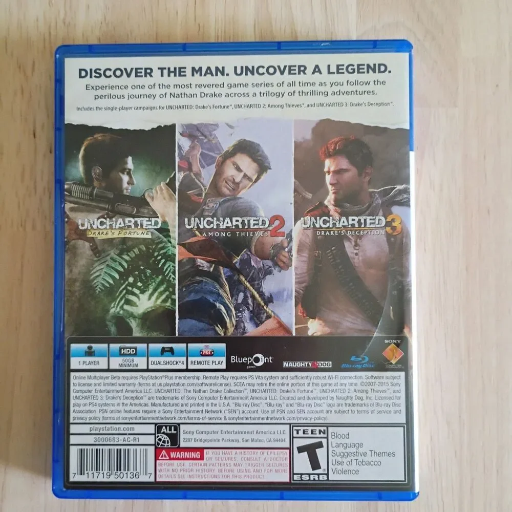 Uncharted: The Nathan Drake Collection Hits - Sony PlayStation 4